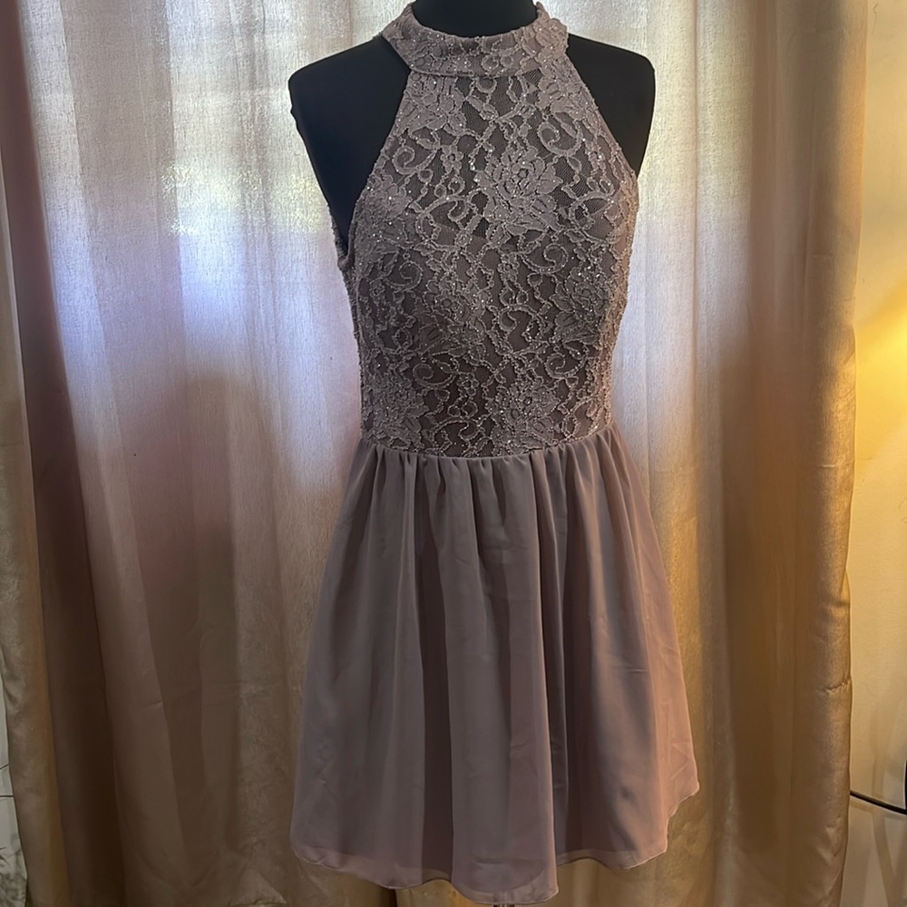 Mauve formal homecoming special event dress